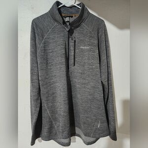 Eddie Bauer Gray Pullover‎ Half-Zip Size XXL